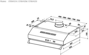 Hotte casquette Beko 60cm CFB6432X - Image 6