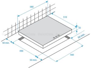 Taque BEKO Vitrocéramique | 60 cm HIC64403 - Image 2