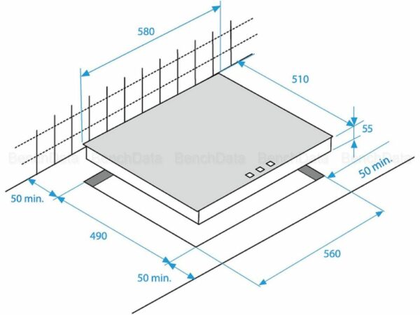 Taque BEKO Vitrocéramique | 60 cm HIC64403 - Image 2