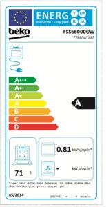 Cuisinière BEKO ELECTRIQUE 60 cm | FSS66000GW - Image 4