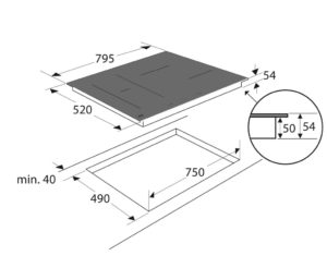 Table de cuisson à induction 80cm KIF680DS | 5 ans de garantie - Image 6