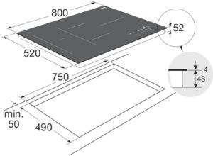 Table de cuisson à induction 80cm KIF880DS | 5 ans de garantie - Image 7