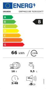 Lave-vaisselle Grundig 16 couverts GNFP4621XB + 5 ans de garantie - Image 4