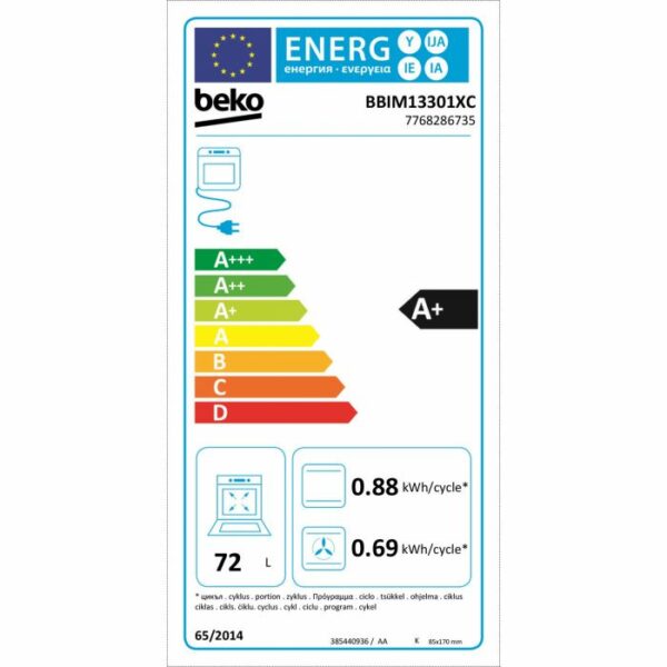 Four Multifonction Beko Selective Line à Pyrolyse BBIM13301XC - Image 7