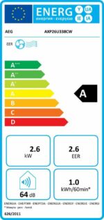 AEG AXP26U338BW - Climatisation Mobile - 9000BTU, 26m2, blanc - Image 6