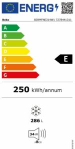 Congélateur NoFrost Selective Line BEKO B3RMFNE314W1 - Image 7