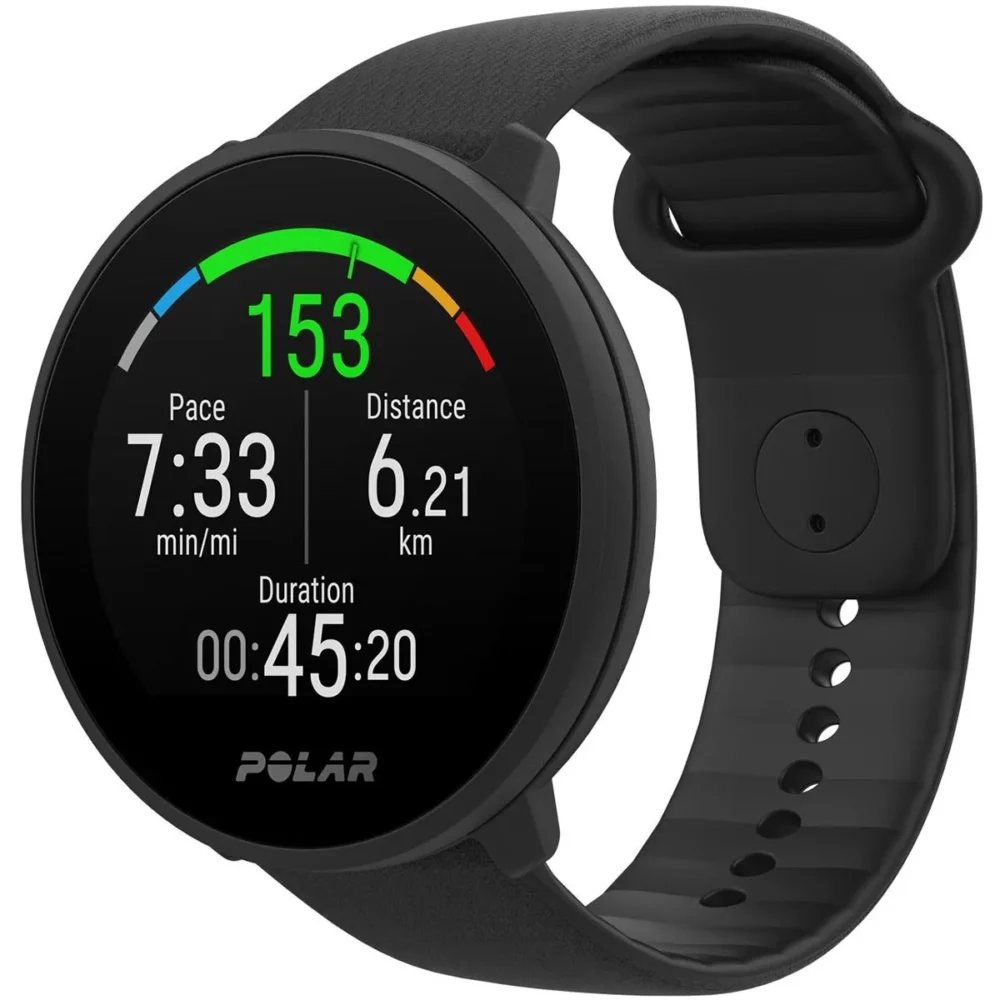 9-77943__90081801_01 Montre connectée Polar unite - noir (tracker fitness) - Image 1