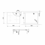 Taque vitrocéramique de 60cm 4 foyers SMEG SE464TD - Image 2