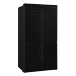Frigo américain porte sur porte pose libre Noir SMEG FQ60NDE