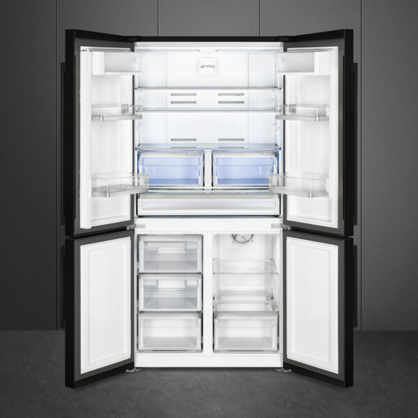 Frigo américain porte sur porte pose libre Noir SMEG FQ60NDE - Image 10