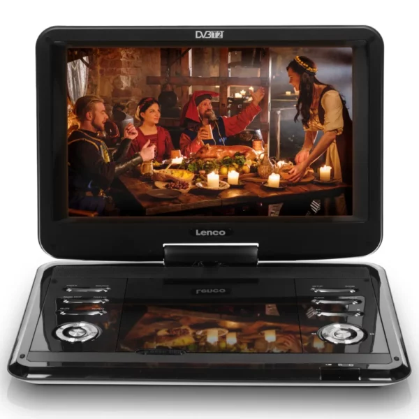 Lenco DVP-1273 - Lecteur DVD portable de 12 pouces avec récepteur DVB-T2 - Image 6