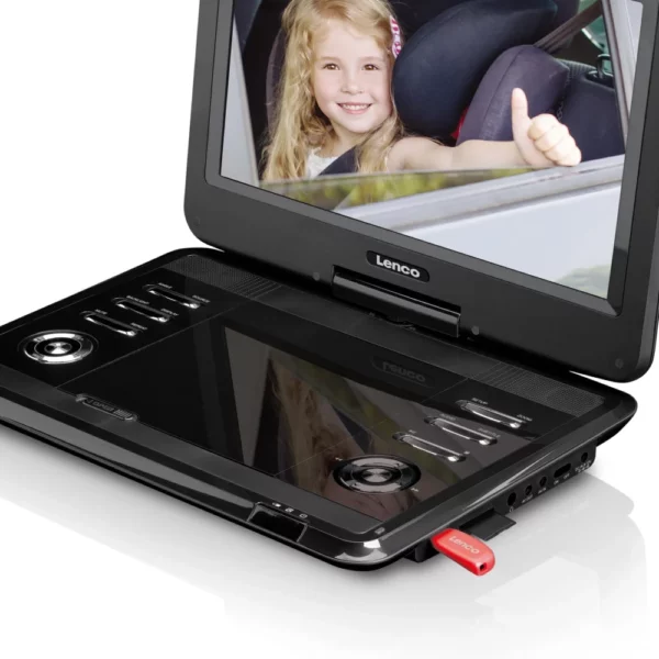 Lenco DVP-1273 - Lecteur DVD portable de 12 pouces avec récepteur DVB-T2 - Image 8