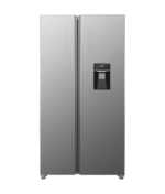 Exquisit SBS146-WS-040ES - frigo américain - distributeur d'eau - 439 litres - argent