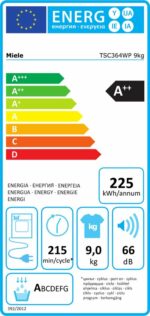 Sèche-linge Miele 9kgs TSC364WP - Image 6