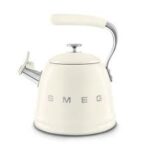 Bouilloire sifflante crème SMEG années 50 WKF01CR