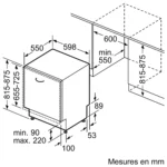 Lave-vaisselle Siemens full intégré SISN63EX06VE - Image 3