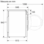 Sèche-linge SIEMENS 8kg pompe à chaleur WT43H00WFG - Image 2