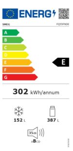 Frigo américain SMEG full black FQ55FNDE - Image 6