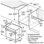 Four encastrable Bosch pyrolyse HBA572BB4 - Image 8