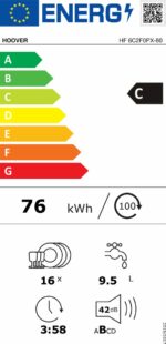 Lave-vaisselle pose libre Hoover HF 6C2F0PX - Image 7
