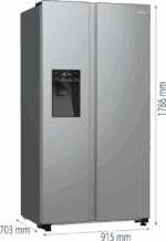 Frigo congélateur combiné HISENSE 178cm RS5P535NPCE - Image 4