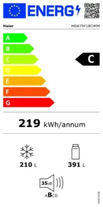 Réfrigérateur combiné HAIER Haier HSW79F18CIMM- SBS 90 Series 7 - Image 11