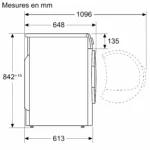 Sèche-linge Bosch 9kgs pompe à chaleur WQG2420WFG - Image 8