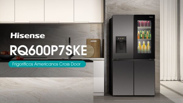 Réfrigérateur américain vitré HISENSE RQ600P7SKE - Image 4