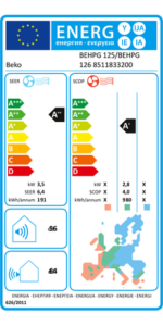 Climatiseur split mural réversible Beko BEHPG125/BEHPG126 - Image 6