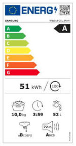 Lave-linge Samsung 10kgs WW1UFG5U34AH - Image 7