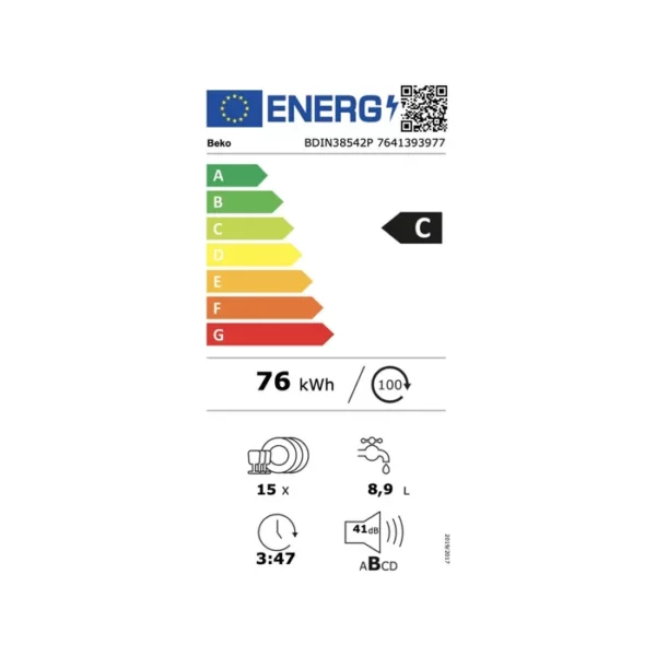 Lave-vaisselle 15 couverts full intégré BEKO BDIN38542P - Image 7